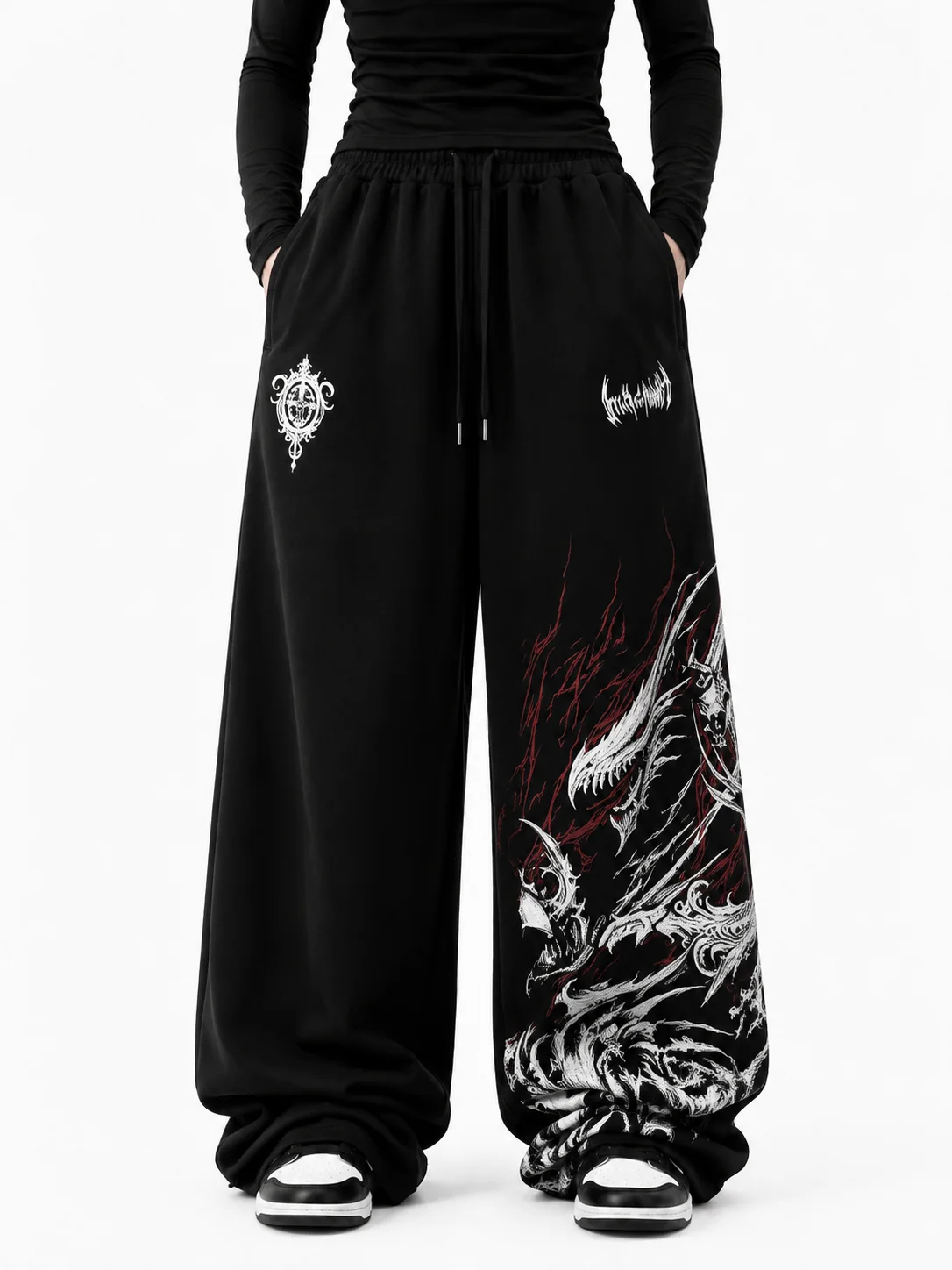 Fashion Street Night - Men Vintage Ink Dragon Totem Casual